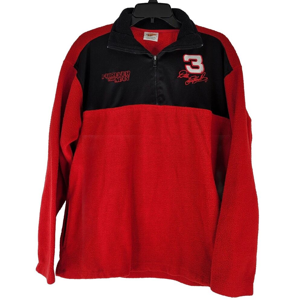 Dale Earnhardt‎ Winners Circle Fleece 1/4 Zip Pullover Mens M Forever The Man